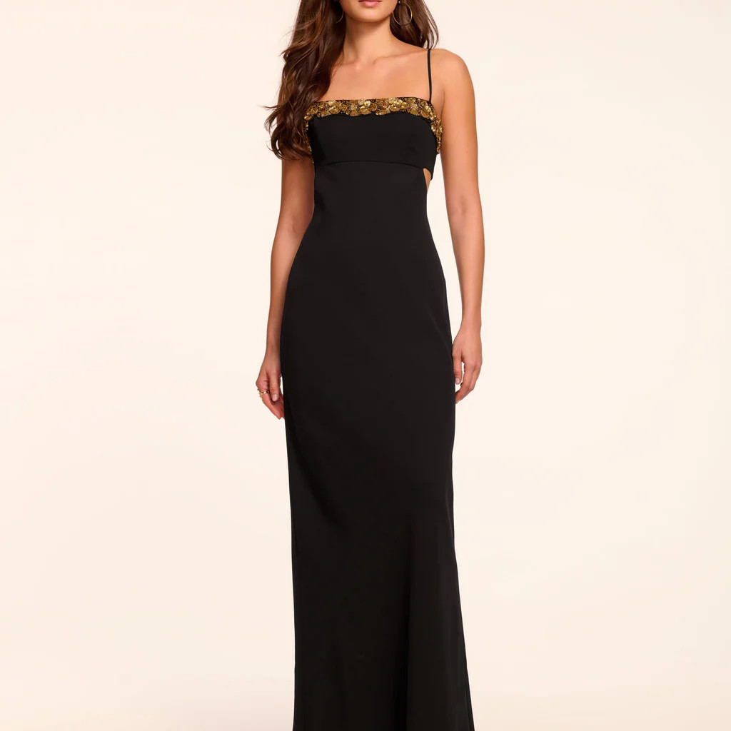 Helen Floral Embellished Sleeveless Gown | Ramy Brook