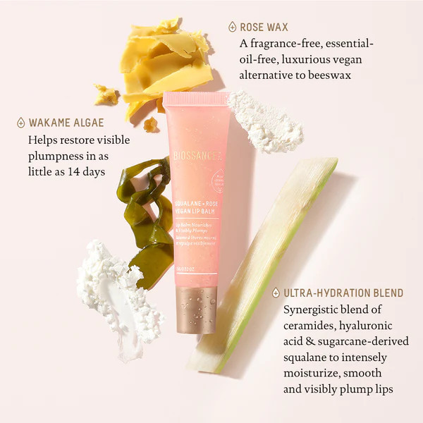 Squalane + Rose Vegan Lip Balm | Biossance (US)