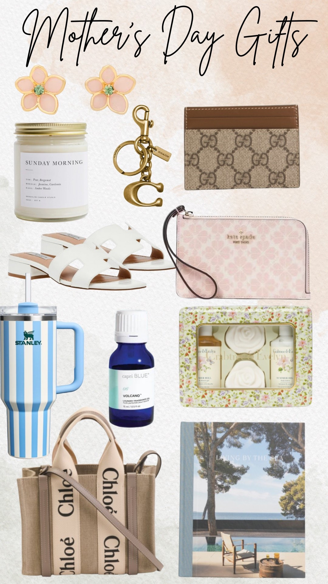 Mother’s Day Gifts

Ltkfindsunder100 / ltkfindsunder50 / LTKitbag / LTKshoecrush / LTKbeauty / Mother’s Day / Mother’s Day gifts / gift guide / gift guides / Mother’s Day gift guides / Stanley tumbler / candle / candles / Kate spade wristlet / wristlet / gucci card holder / gucci / card holder / shoes / sandals / white sandals / coach keychain / bag charms / keychains / Kate spade earrings / flower earrings / Chloe tote bag / capri blue volcano / capri blue volcano laundry fragrance / gifts / gifts for mom / gift for mom / gifts for her / gift for her 

#LTKGiftGuide #LTKSeasonal #LTKSaleAlert