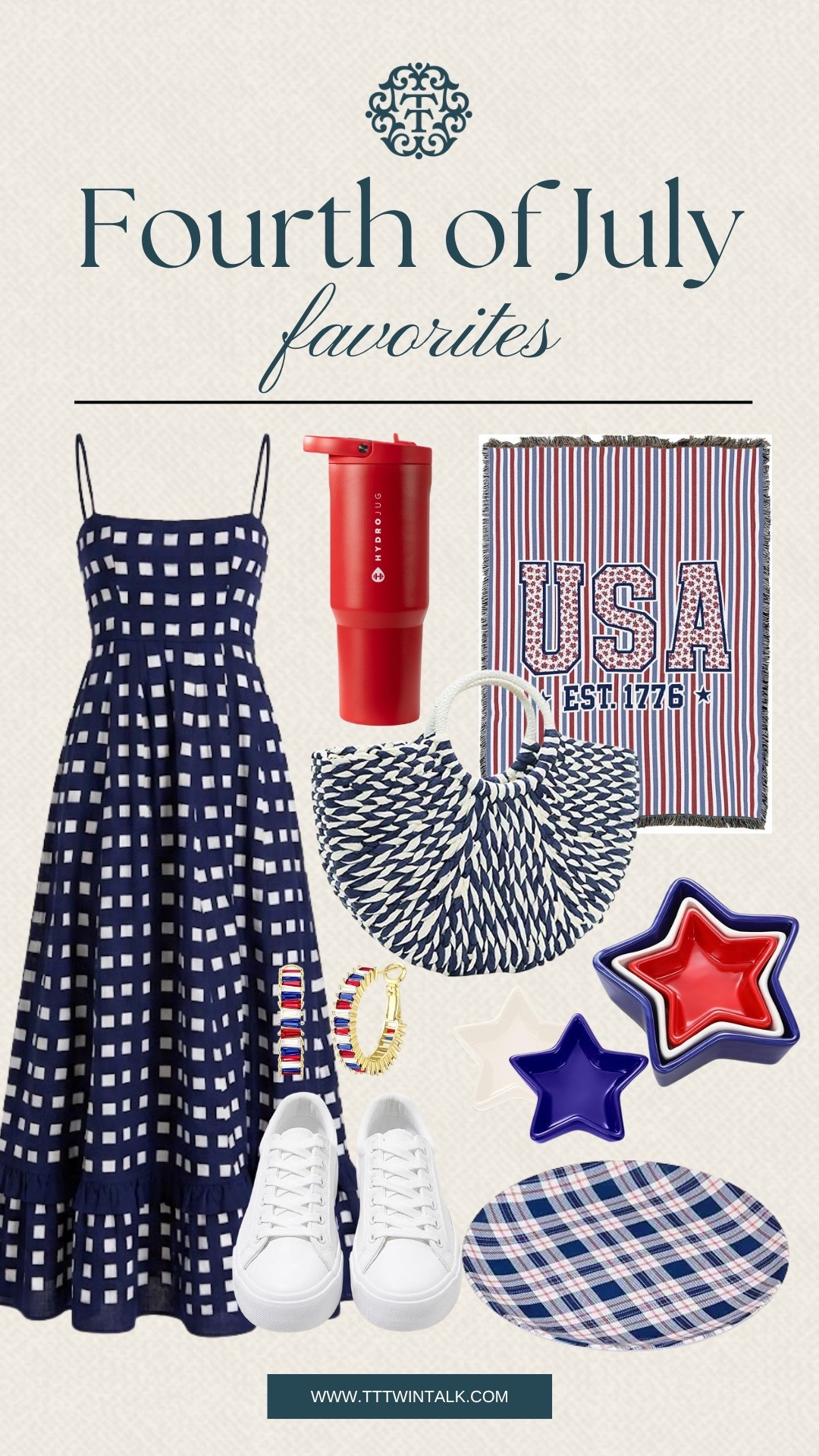Nothing says Fourth of July like a cute summer dress, white sneakers, and a few festive accessories. We love these easy Amazon finds for backyard parties, beach days, fireworks, and casual celebrations with family and friends. Just add a woven bag and fun earrings for the sweetest holiday look! ✨

#LTKSeasonal #LTKHome #LTKOver40