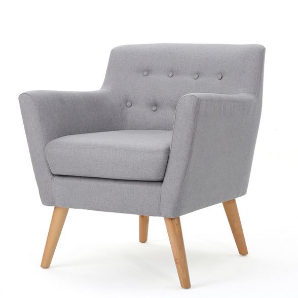 Meena Buttoned Mid-Century Club Chair - Christopher Knight Home | Target