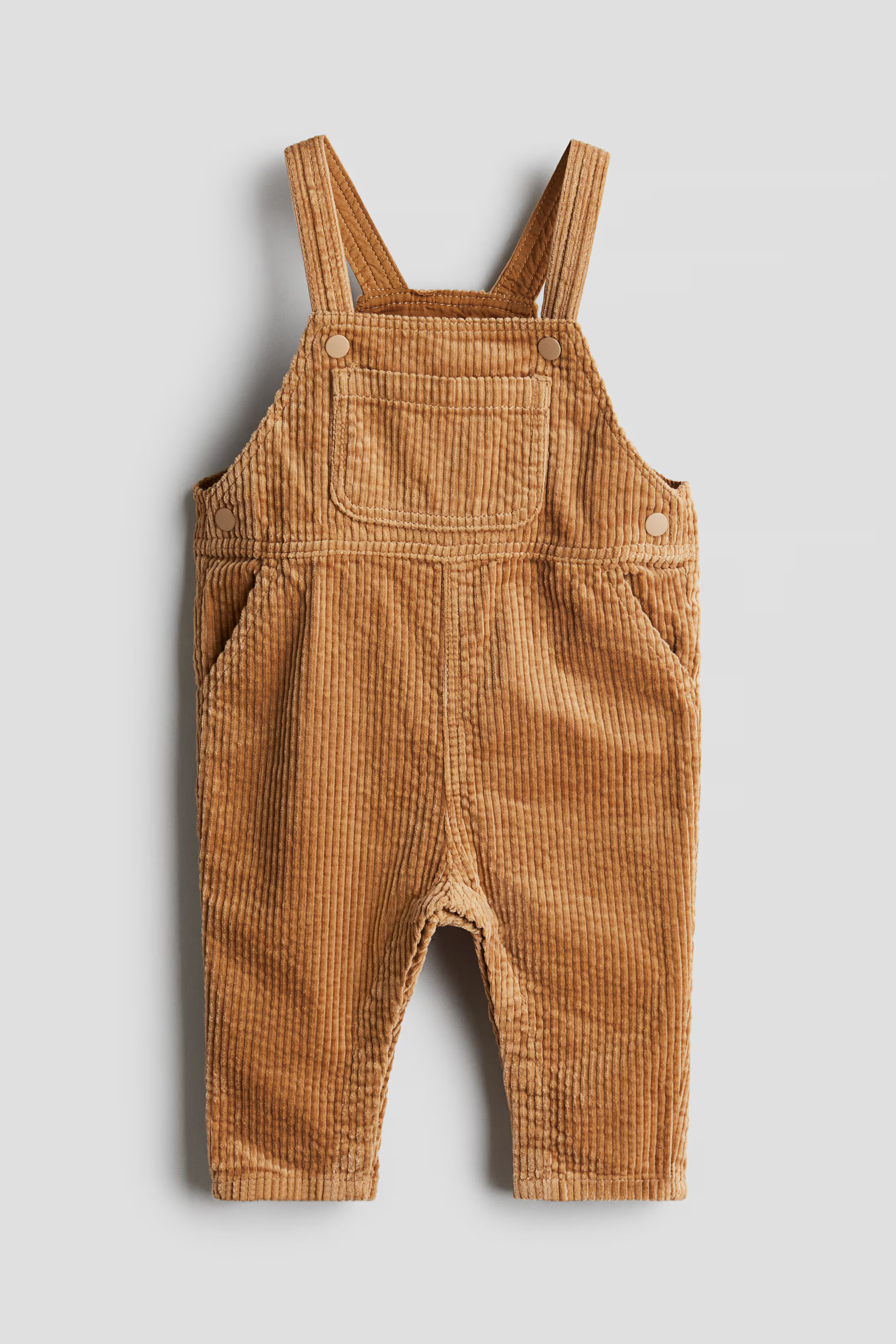 Corduroy Overalls - Dark beige - Kids | H&M US | H&M (US + CA)