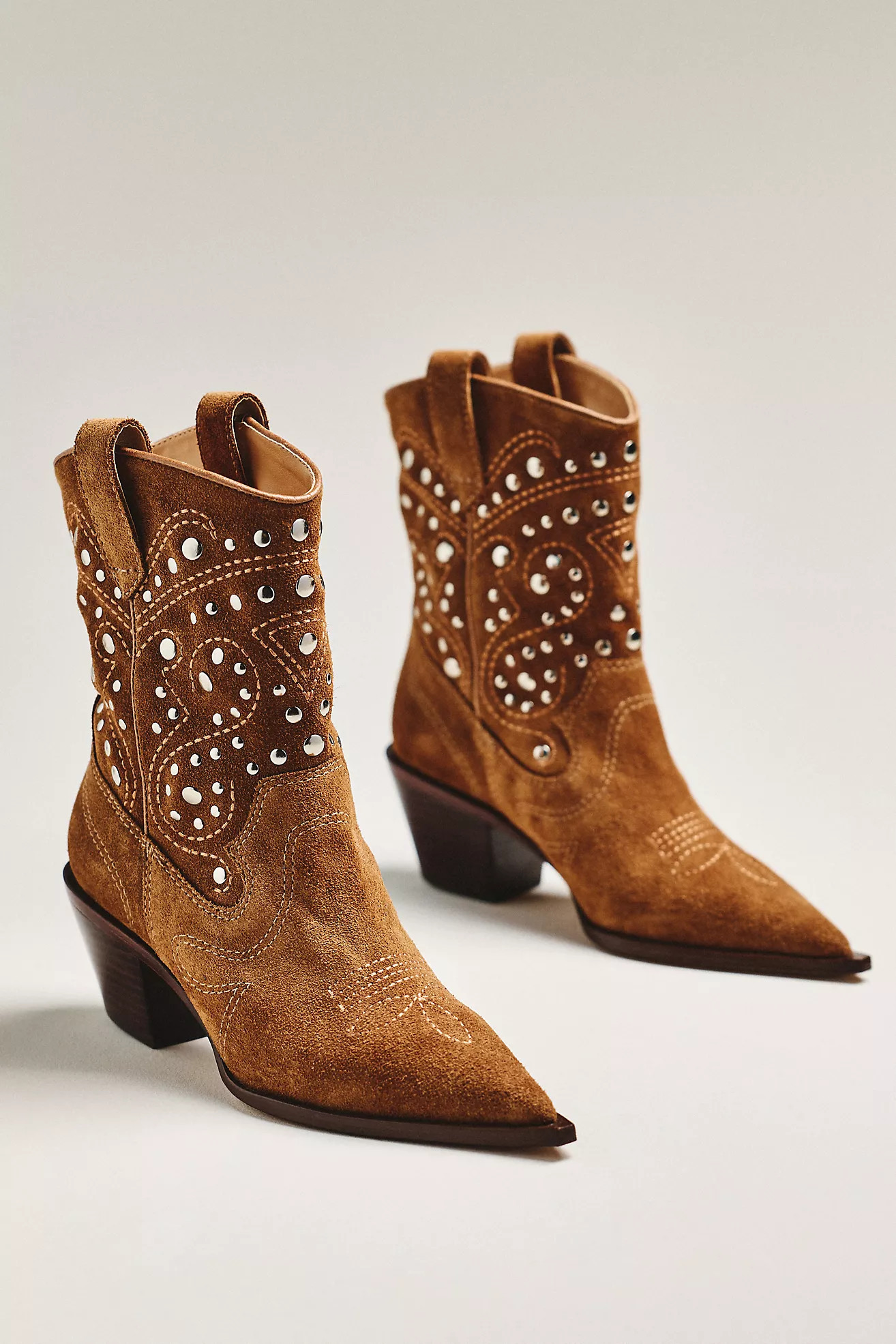 By Anthropologie Studded Western Boots | Anthropologie (US)