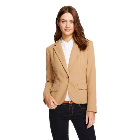 Women's Tailored Blazer Camel Khaki - Merona™ | Target