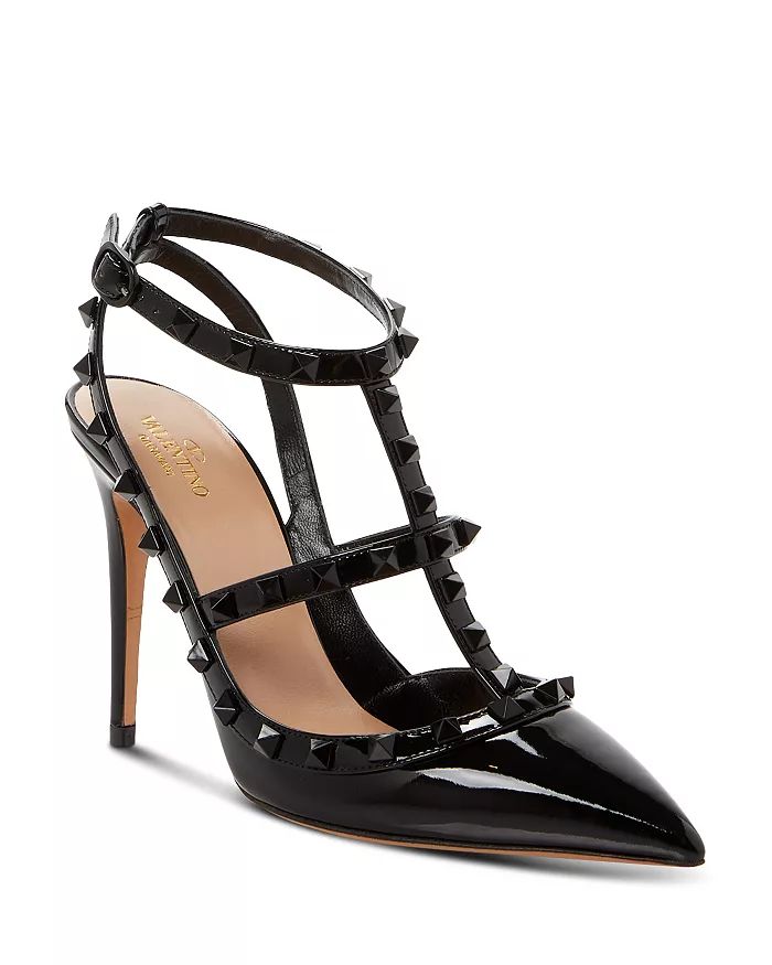 Women's Rockstud Cage Leather Pumps with Studs | Bloomingdale's (US)