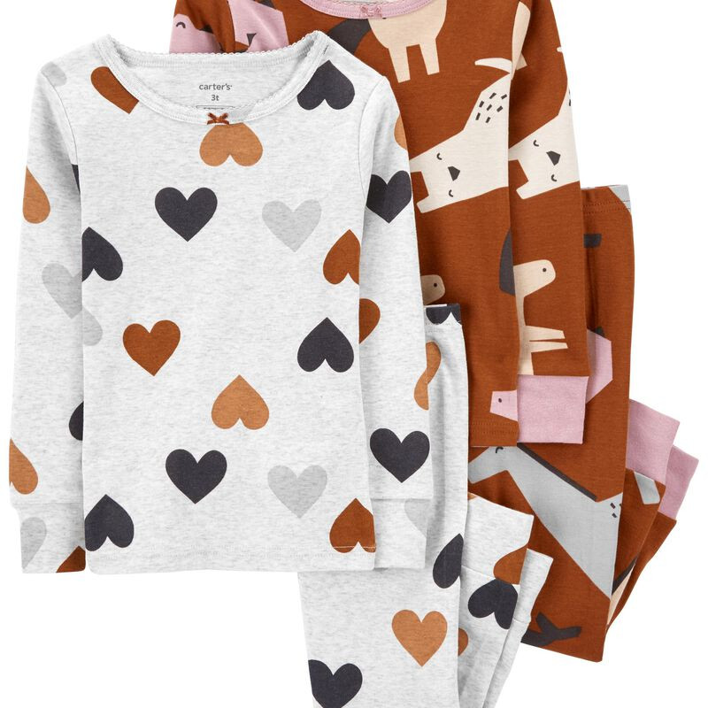 4-Piece Unicorns 100% Snug Fit Cotton PJs | Carter's