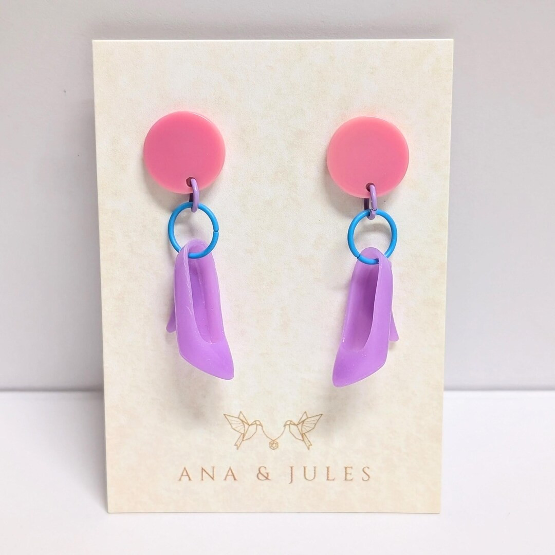 Retro Doll Shoe Earrings: Y2K Pop Fashion, High Heels - Etsy | Etsy (US)