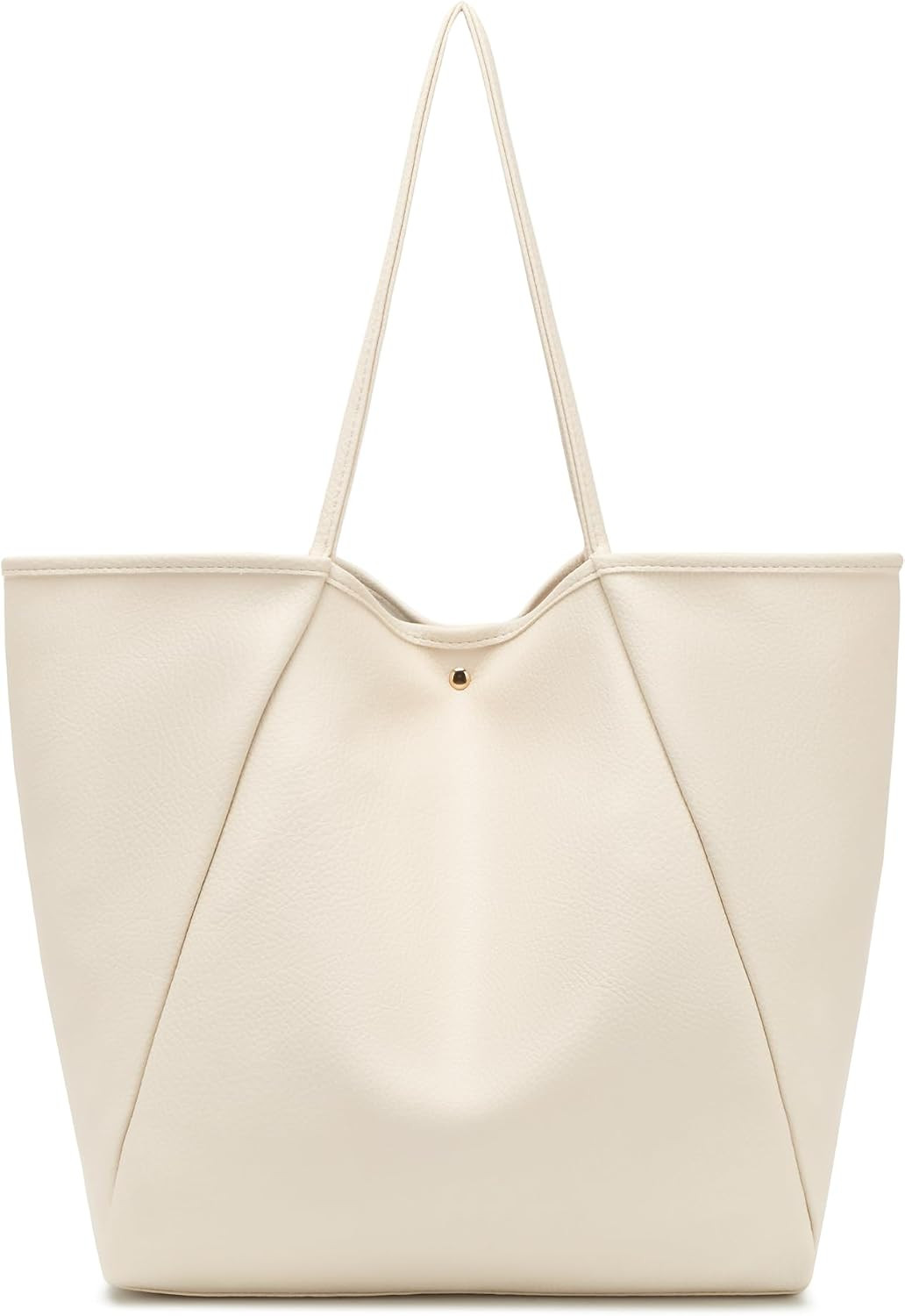 Dreubea Large Leather Tote Bag for Women - Big Work Bag, Spacious Minimalist Handbag, Tote Handbag for Office | Amazon (US)