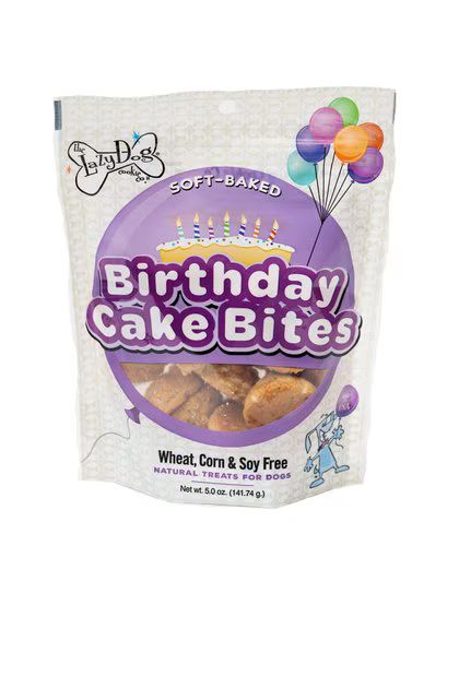 THE LAZY DOG COOKIE CO. Birthday Cake Bites Dog Treats, 5-oz bag - Chewy.com | Chewy.com