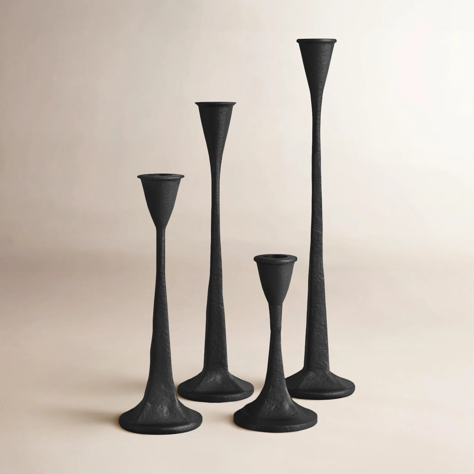 Adalai 4 Piece Iron Tabletop Candlestick Set | Joss & Main