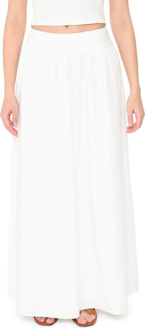Nicole Pleated Cotton Maxi Skirt | Nordstrom