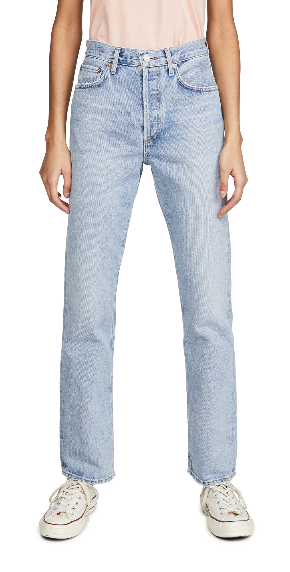 AGOLDE Lana Mid Rise Vintage Straight Jeans | Shopbop