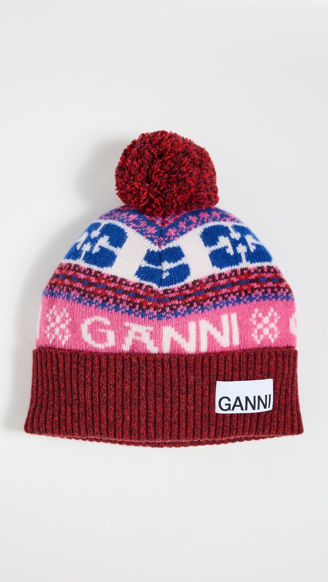 GANNI Graphic Wool Beanie | Shopbop | Shopbop