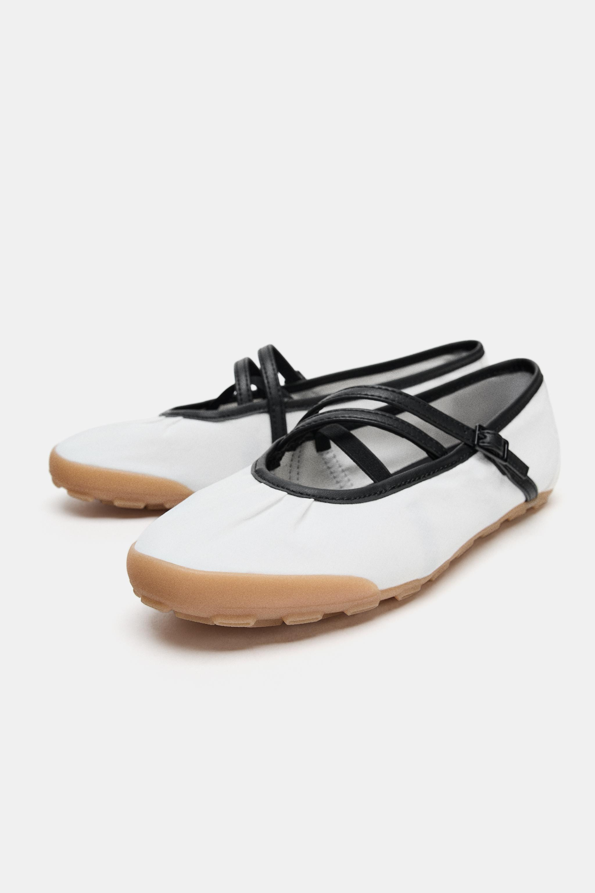STRAPPY SPORTY BALLET FLATS | Zara US