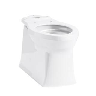 KOHLER Corbelle 16.5 in. Skirted Elongated Toilet Bowl Only in White K-4144-0 | The Home Depot