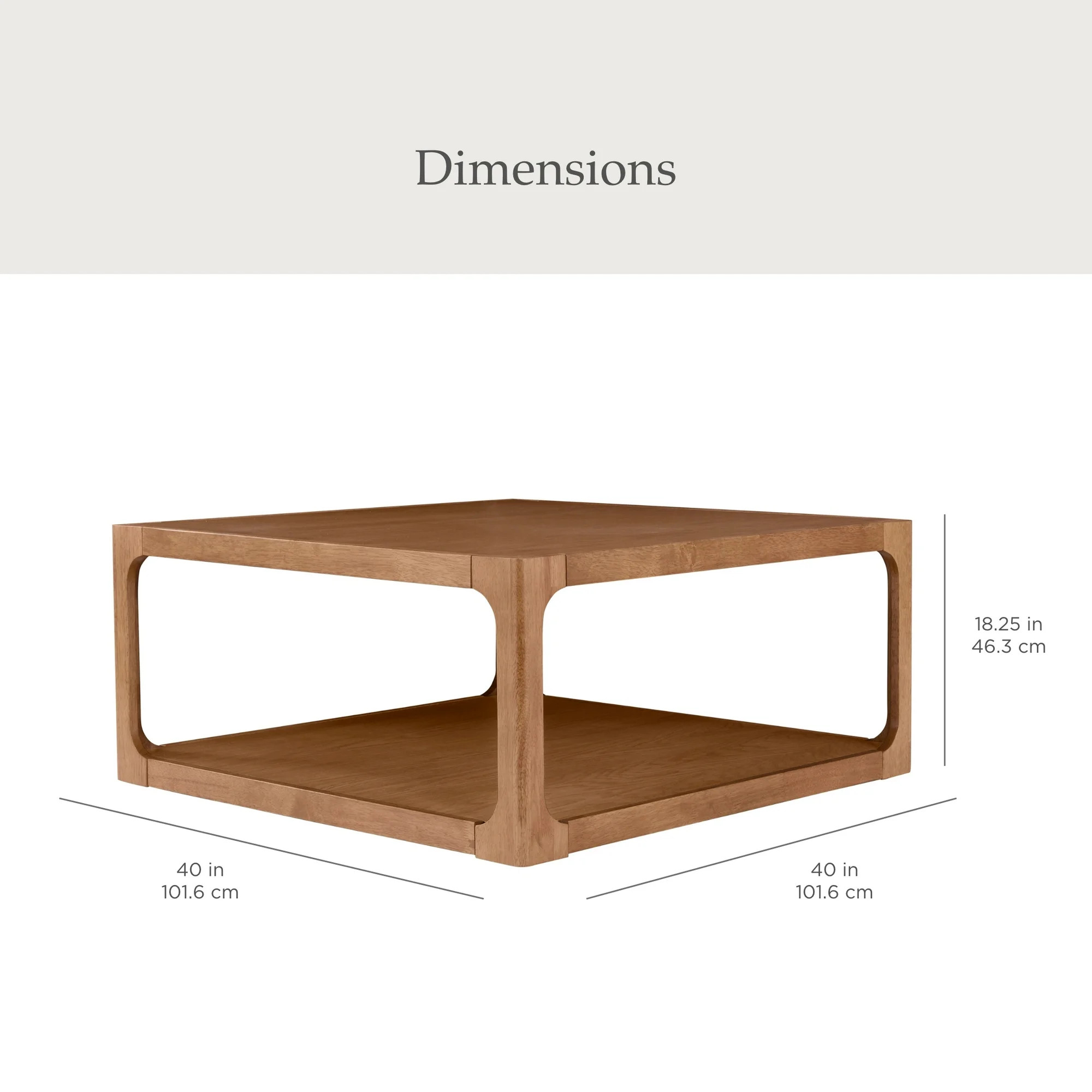 My Texas House Haven Coffee Table, Living Room, Warm Brown | Walmart (US)