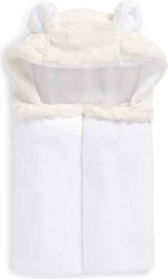 Little Giraffe Luxe Faux Fur Hooded Towel | Nordstrom | Nordstrom
