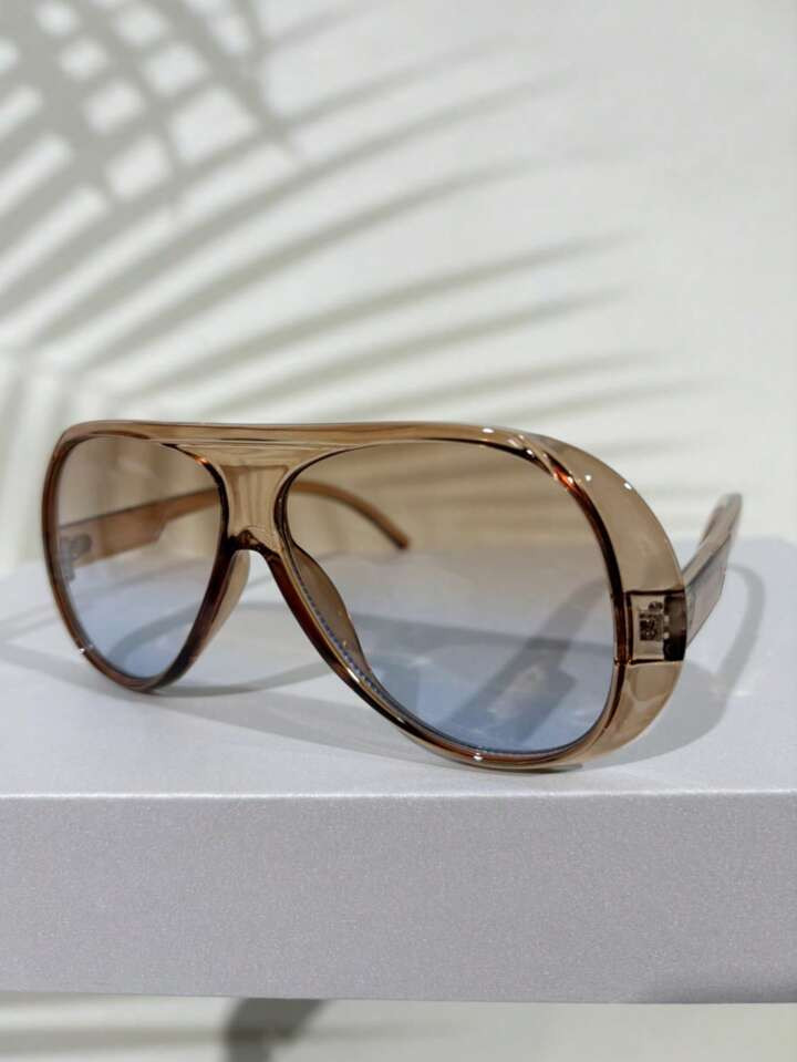 1PC New Vintage Design Oversized Square Fashion Glasses, High-End Street Style Party Festival Eve... | SHEIN