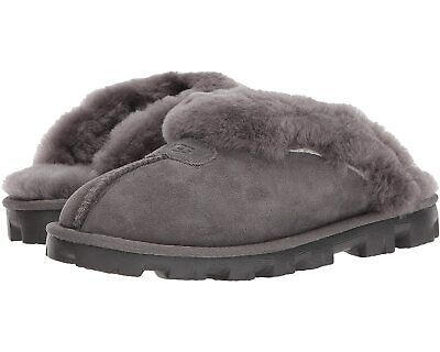 Women's Shoes UGG COQUETTE Sheepskin Slide Slippers 5125 GREY  | eBay | eBay US