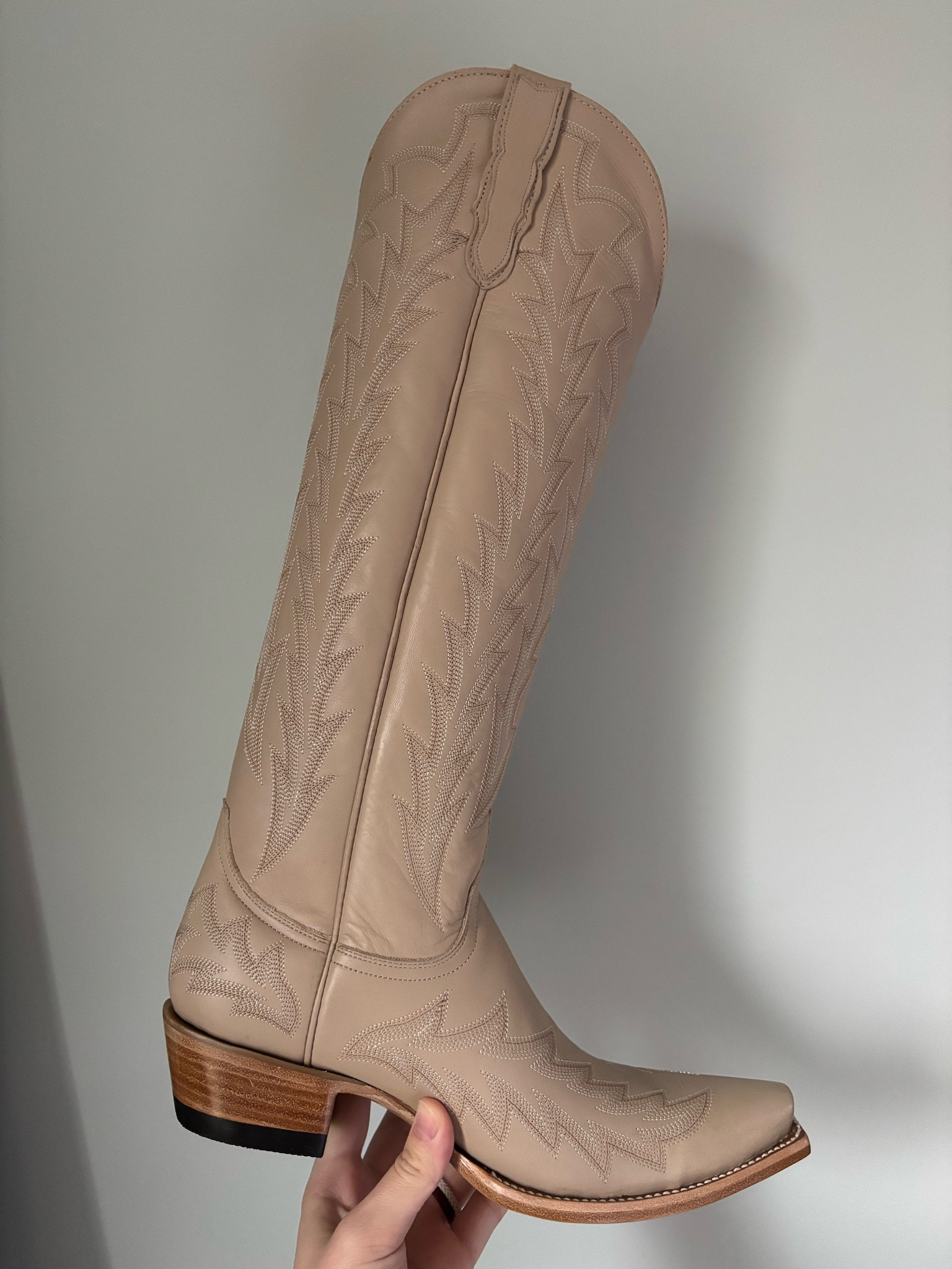 JRC & Sons Nancy boots! This is the bone color not camel! Camel was too close to my skin tone and these are just right! I debated on the Bone Tecovas Loretta but like the price point of these better! 

#LTKStyleTip #LTKShoeCrush #LTKSeasonal