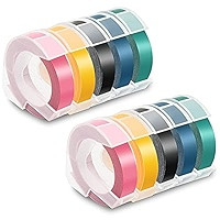 Pristar Durable Plastic 3D Embossing Tape Self-Adhesive Compatible for Dymo Label Makers Organize... | Amazon (US)