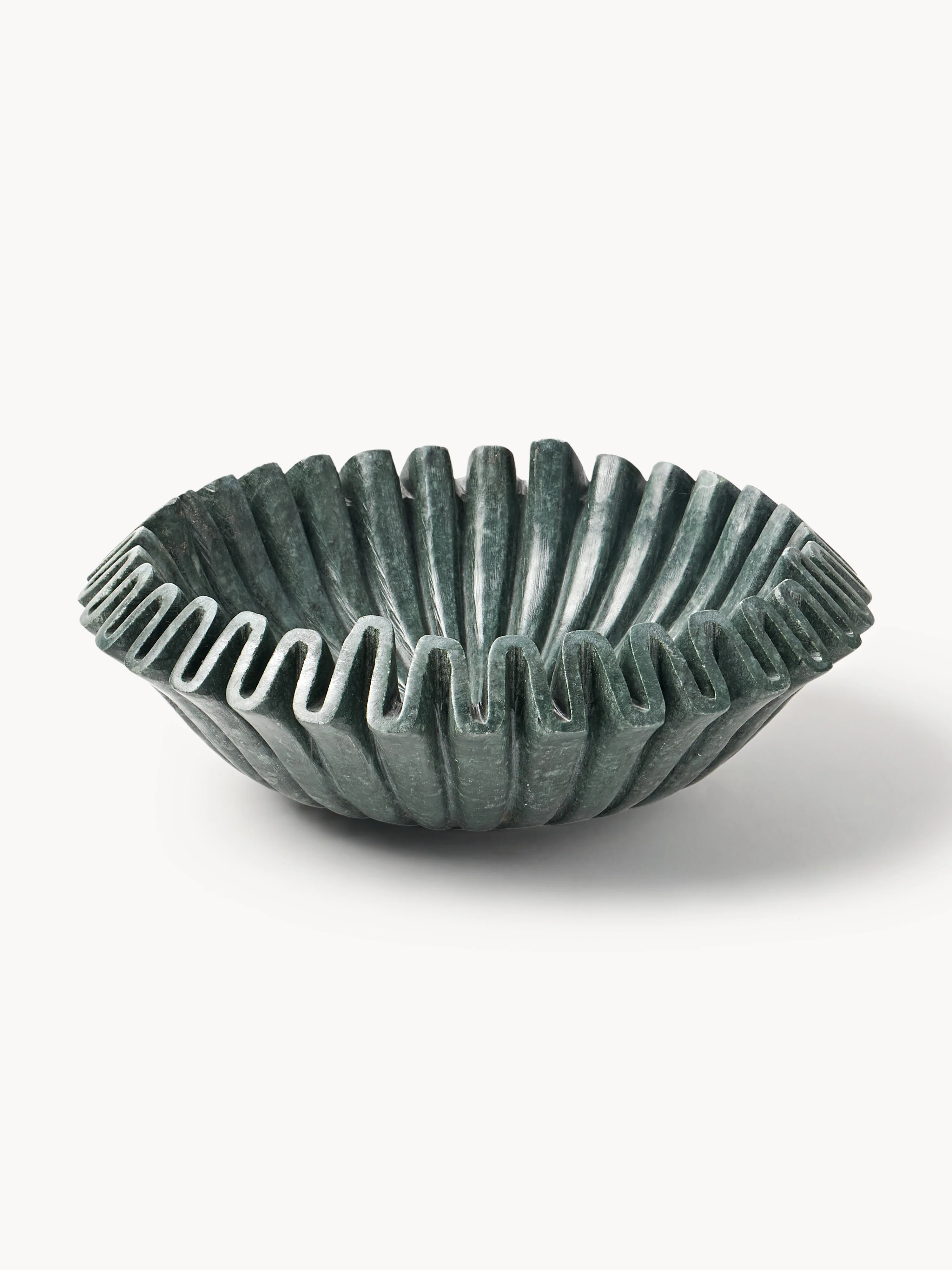 Handgefertigte Deko-Schale Santorini aus Marmor, Ø 31 cm | Westwing EU