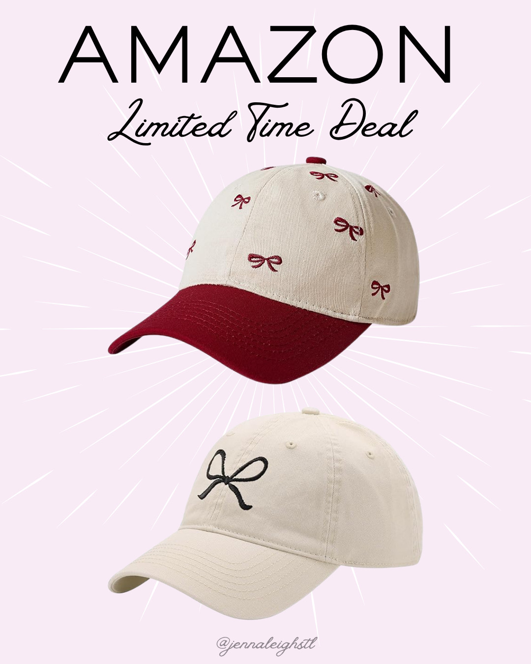 Amazon limited time deal on these super cute bow hats. Such a fun and trendy accessory for spring and summer 

 #LTKootd #LTKActive #LTKMidsize