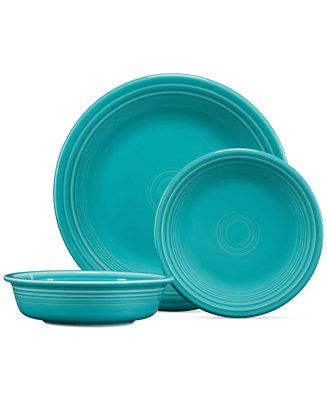 Fiesta Turquoise 3-Pc. Classic Set & Reviews - Dinnerware - Dining - Macy's | Macys (US)