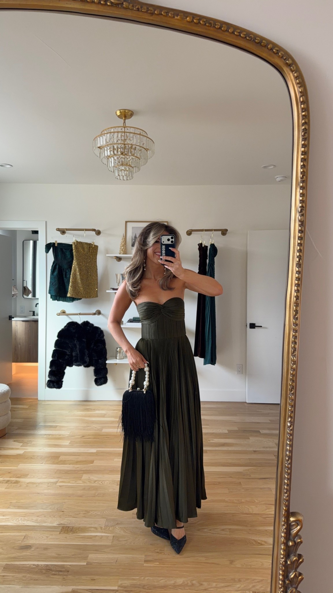 Amazon winter wedding guest and formal event dresses green pleated strapless dress 

Vici code: emerson30

Sized down one in amur 

Wedding guest
formal event
Black tie
Special occasion
Pleated
Winter event
Holiday party

#LTKSeasonal #LTKHoliday #LTKWedding