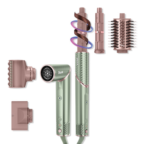 Shark Beauty FlexStyle IonCurl Ion Air Drying, Curling & Styling System in Strawberry Matcha | Ulta