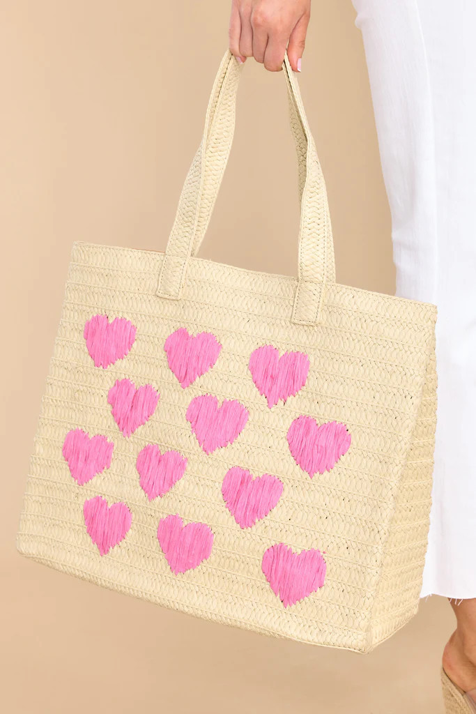 Heart Stop Ivory Tote Bag | Red Dress 