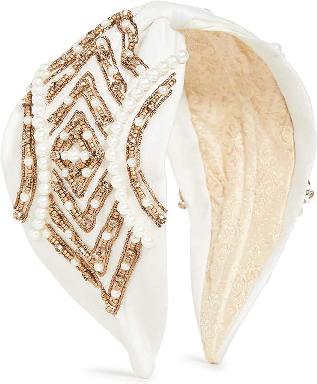Women's Ivory/Pearls Headband | Amazon (US)