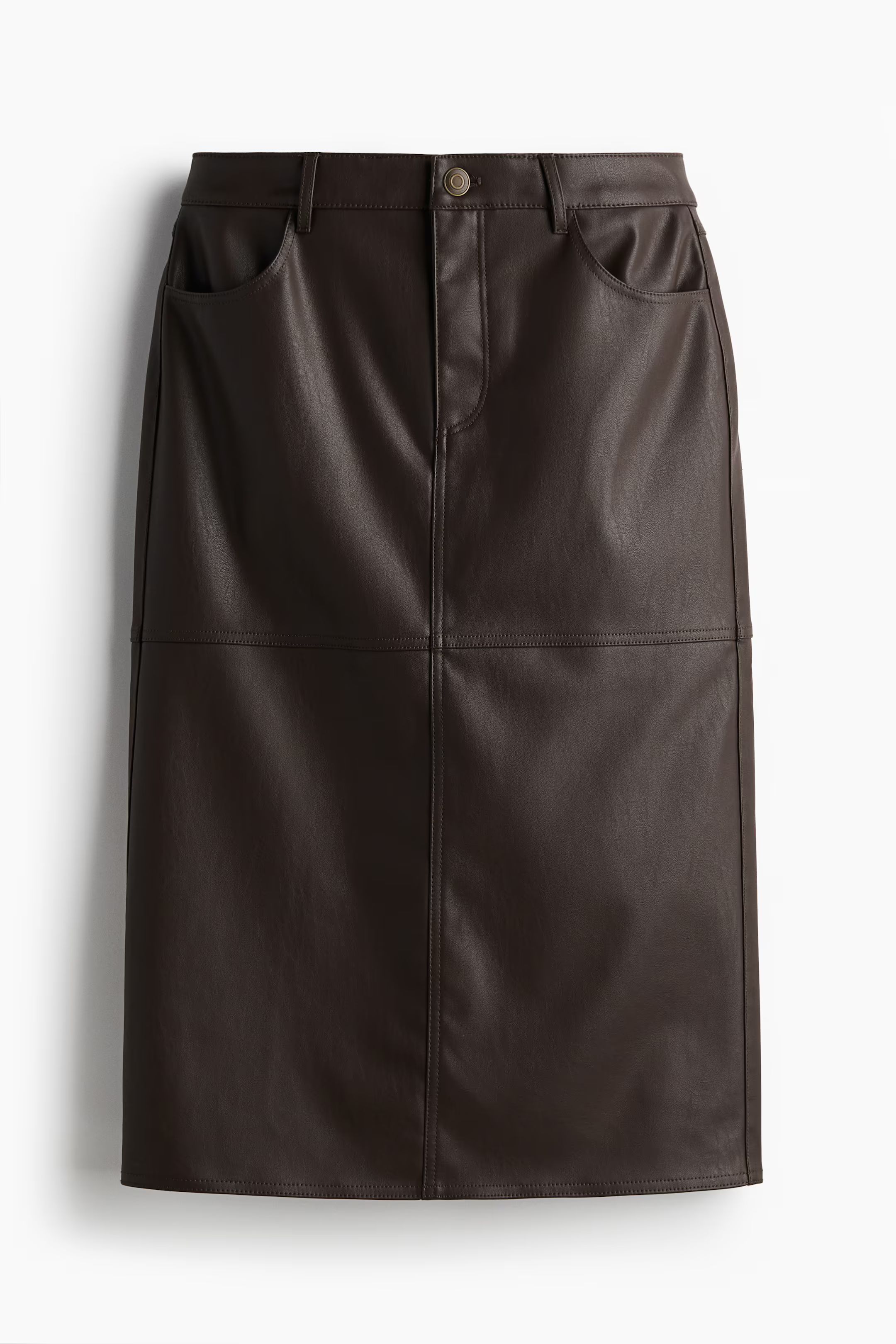 Coated midi skirt | H&M (US + CA)