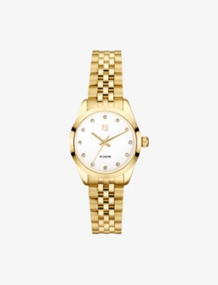 Sophia 18ct Yellow Gold-Plated Stainless-Steel Watch | Selfridges