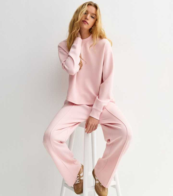 Light Pink Premium Jersey Joggers | New Look | New Look (UK)