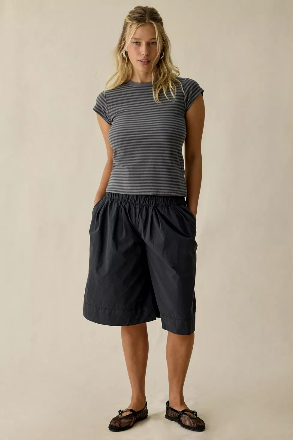 BDG Sand Dune Cotton Baggy Long Shorts | Urban Outfitters (US and RoW)