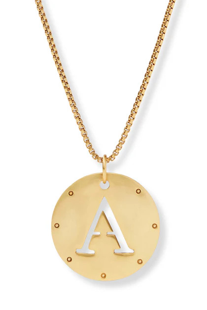 Julie Vos Monogram Gold Pendant Necklace | The Willow Tree
