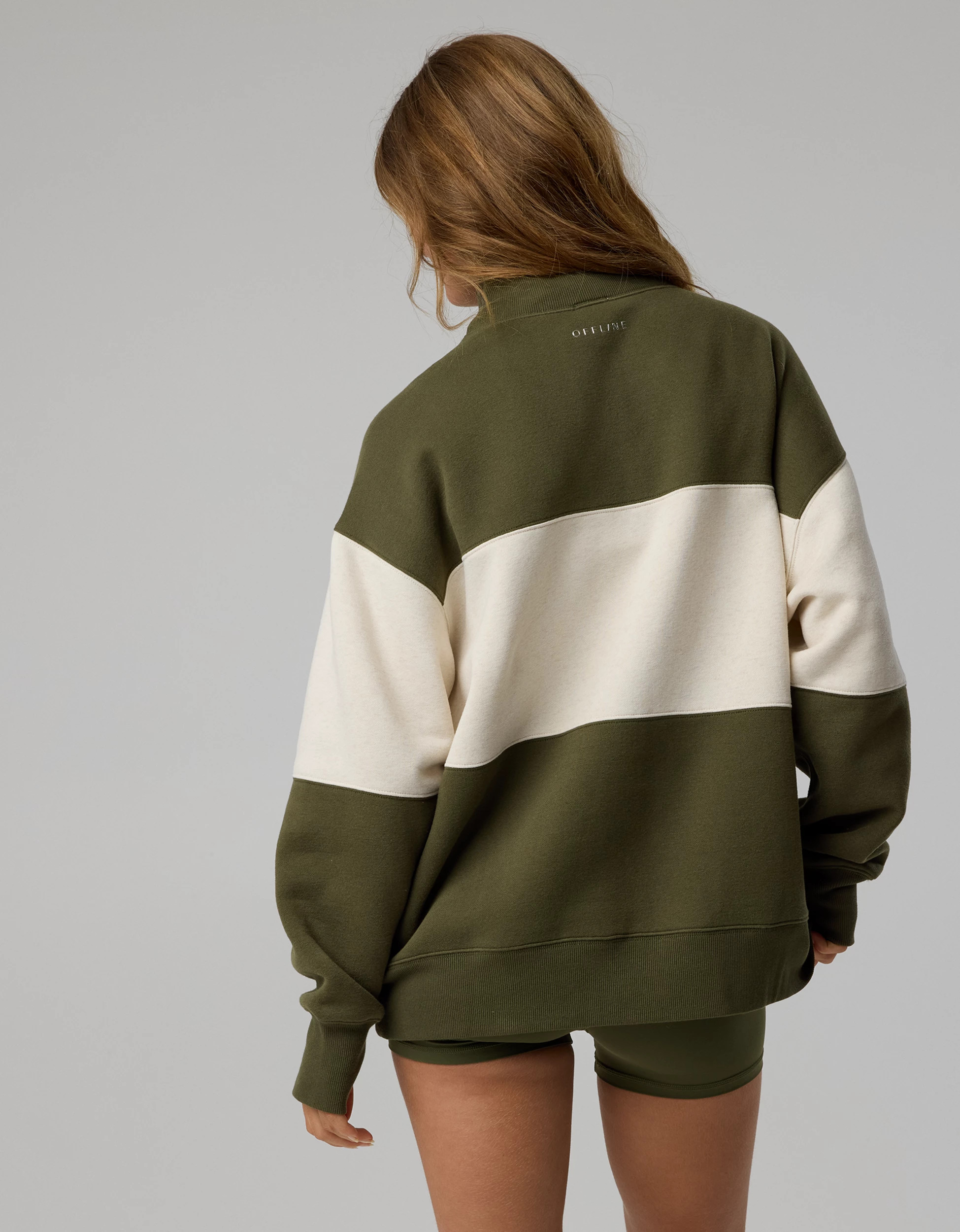 OFFLINE By Aerie Cloud Fleece Oversized Mockneck Sweatshirt | Aerie