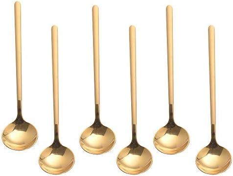 Amazon.com: Espresso spoons 18/10 Stainless Steel 6-piece Vogue Mini Teaspoons set for Coffee Sug... | Amazon (US)