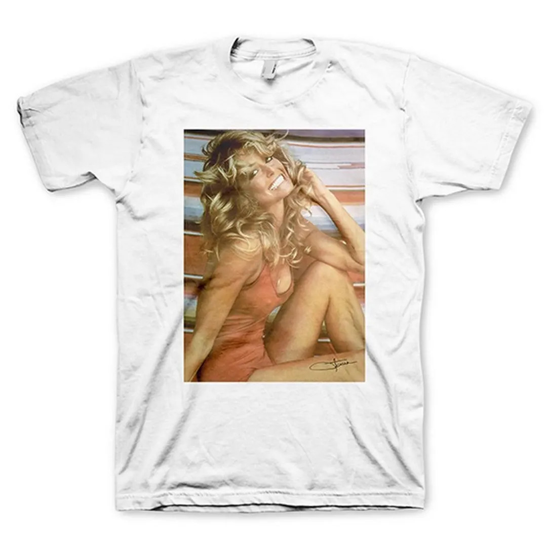 Farrah Fawcett Red Bathing Suit White T-shirt - Etsy | Etsy (US)