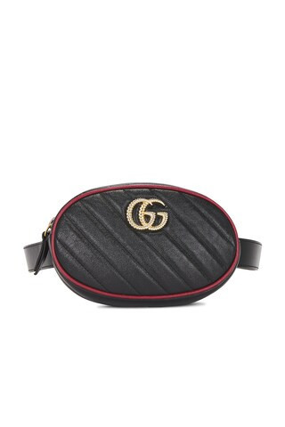 Gucci GG Marmont Belt Bag in Black | FWRD 