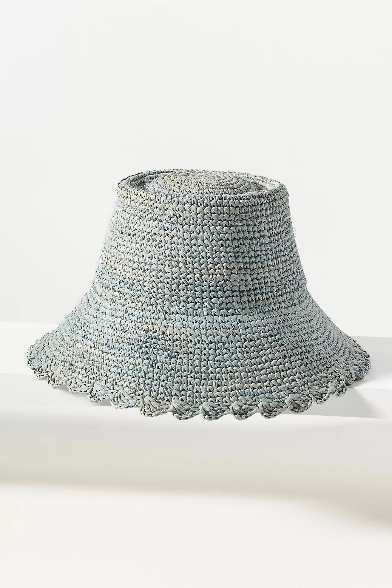 Wyeth Scalloped Straw Bucket Hat | Anthropologie (US)