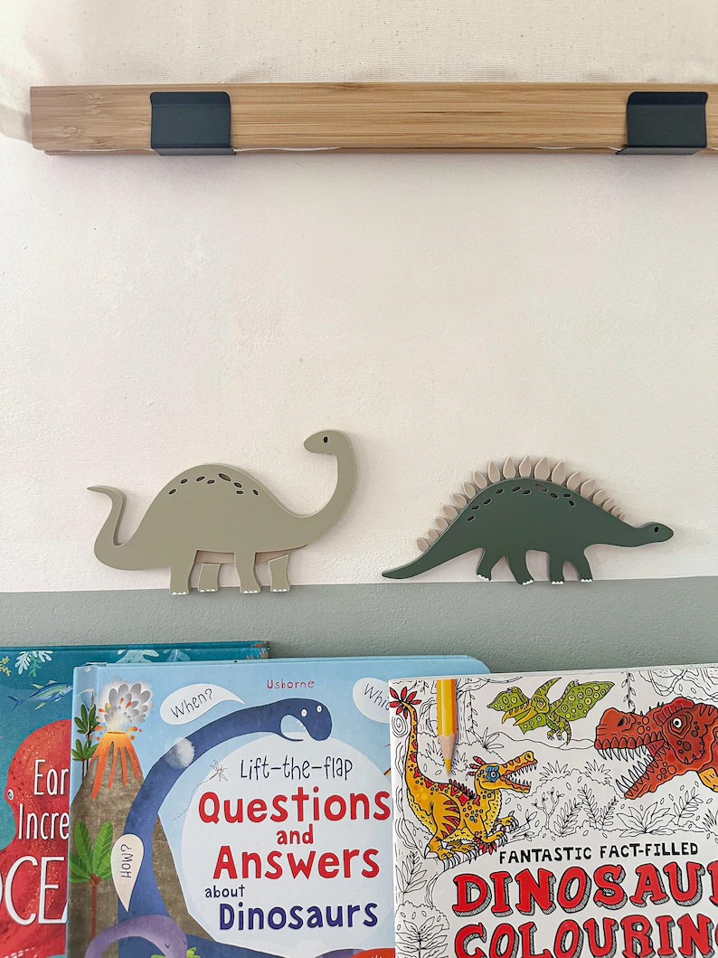 Personalized Dinosaur Shelf Decoration: Handmade Nursery Decor - Etsy UK | Etsy (Global)