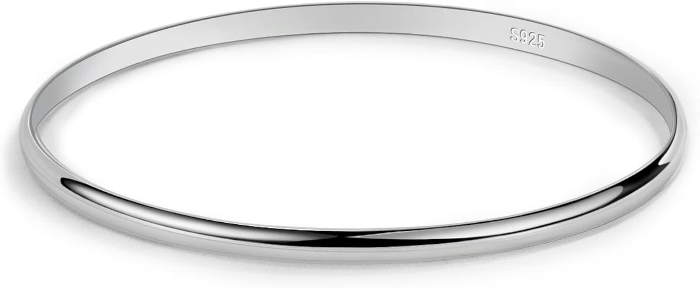 Minimalist Original 925 Sterling Silver Banglest Women DIY Stackable 1/2/3.Countless Set Bracelet... | Amazon (US)
