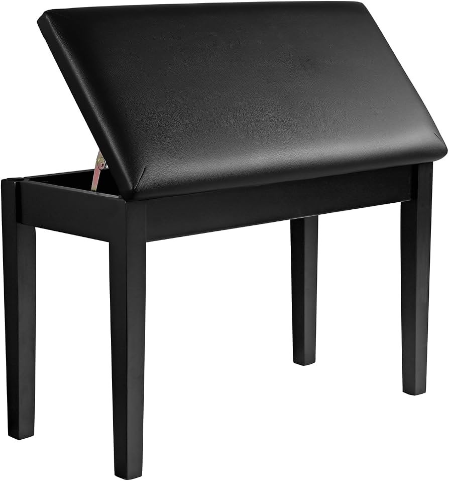 SONGMICS Duet Piano Bench with Padded Cushion and Storage Compartment, Piano Chair Seat, 13.4 x 2... | Amazon (US)
