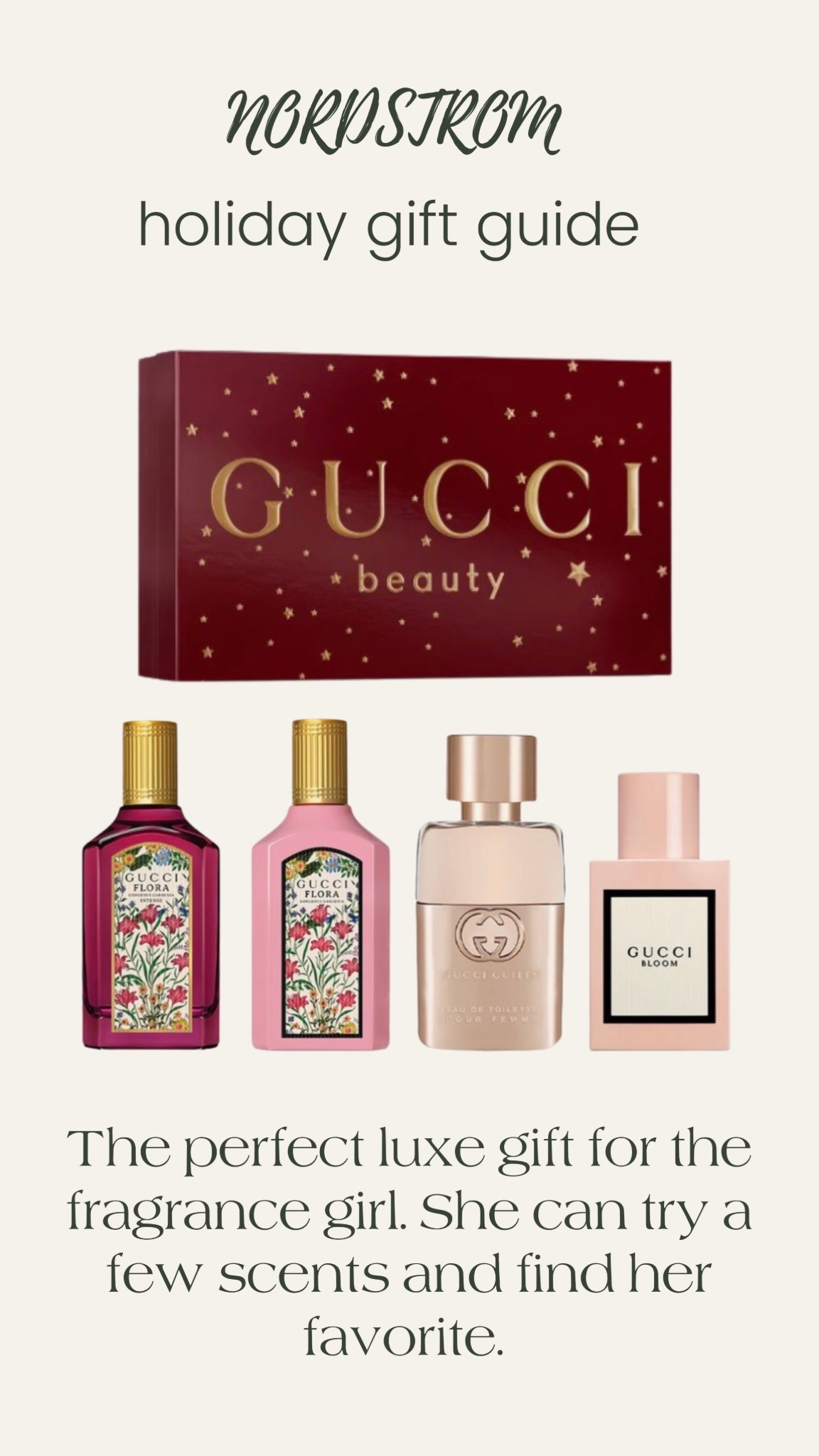 Nordstrom gift guide! 

Perfume - Christmas gift - Women’s gift guide - Beauty 

#LTKGiftGuide #LTKSeasonal #LTKBeauty