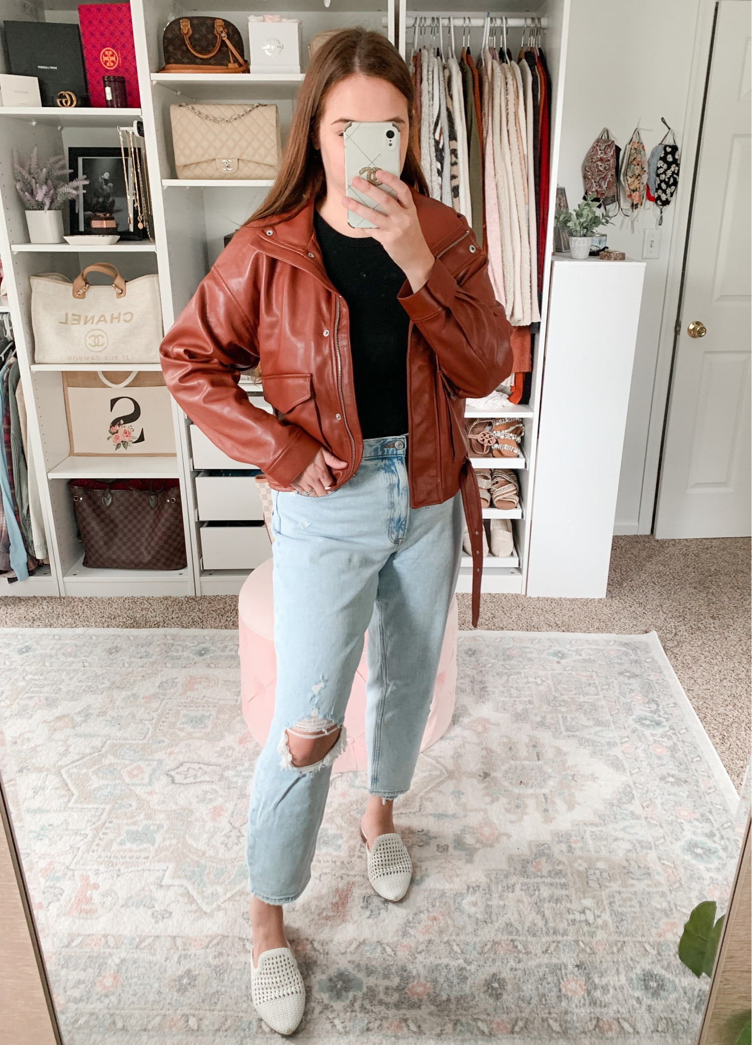 Fall outfits, Abercrombie style, Abercrombie, leather jacket, moto jacket, fall outfit, fall fashion, Abercrombie jeans, mom jeans, straight jeans

#LTKstyletip #LTKunder50

#LTKsalealert #LTKunder100 #LTKSeasonal