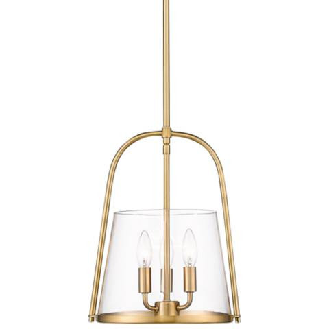 Archis 12" Wide Modern Gold 3-Light Mini Pendant | Lamps Plus