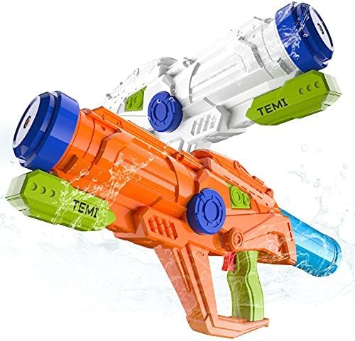TEMI Water Squirt Gun for Kids Toddlers - 2 Pack 21'' Big Water Blaster Soaker for 3 4 5 6 7 Year... | Amazon (US)