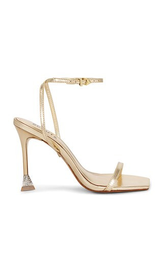 Schutz Joanna Sandal in Metallic Gold. - size 8.5 | Revolve Clothing (Global)